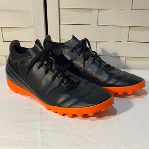Puma One Black and Orange Men's Soccer Shoes
